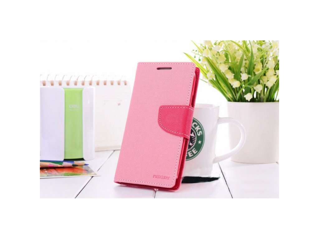 Pouzdro / kryt pro Samsung GALAXY A3 (2016) A310 - Mercury, Fancy Diary Pink/Hotpink
