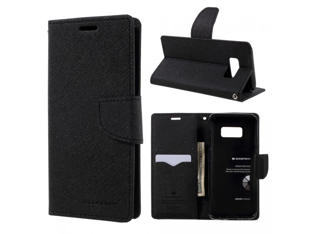 Pouzdro / kryt pro Samsung Galaxy S8 - Mercury, Fancy Diary Black/Black