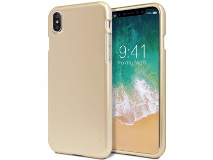 Ochranný kryt pro iPhone XS / X - Mercury, i-Jelly Gold