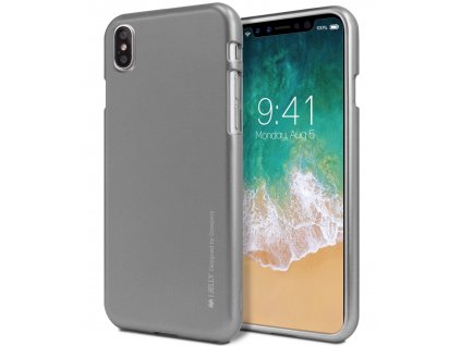 Ochranný kryt pro iPhone XS / X - Mercury, i-Jelly Gray