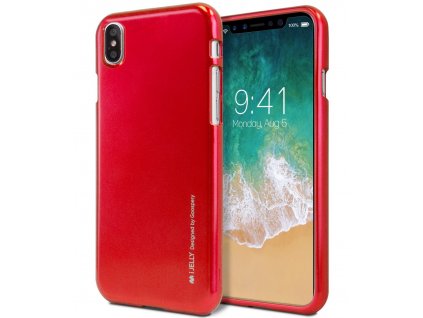 Ochranný kryt pro iPhone XS / X - Mercury, i-Jelly Red