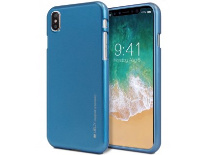 Ochranný kryt pro iPhone XS / X - Mercury, i-Jelly Blue