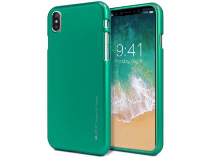 Ochranný kryt pro iPhone XS / X - Mercury, i-Jelly Green