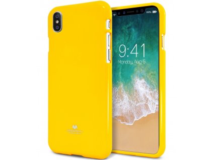 Ochranný kryt pro iPhone XS / X - Mercury, Jelly Case Yellow