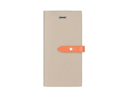 Pouzdro / kryt pro iPhone 5 / 5S / SE - Mercury, Romance Diary GREY/ORANGE