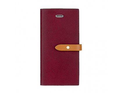 Pouzdro / kryt pro iPhone 5 / 5S / SE - Mercury, Romance Diary WINE/BROWN