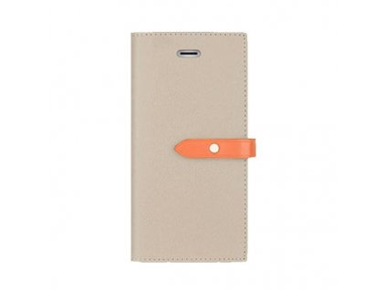 Pouzdro / kryt pro iPhone 6 / 6S - Mercury, Romance Diary GREY/ORANGE