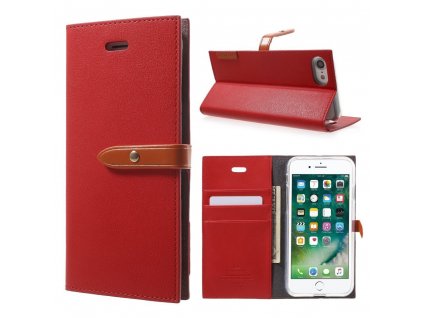 Pouzdro / kryt pro iPhone 7 / 8 - Mercury, Romance Diary RED/ORANGE