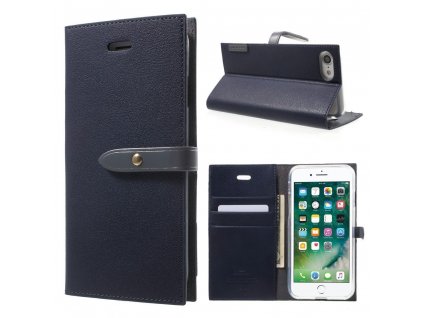 Pouzdro / kryt pro iPhone 7 / 8 - Mercury, Romance Diary NAVY/GREY