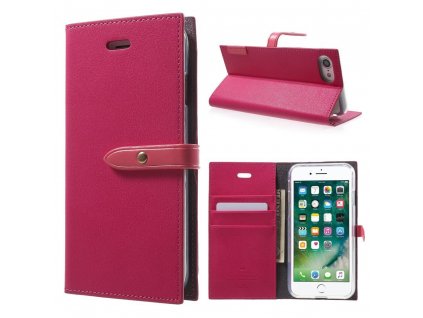 Pouzdro / kryt pro iPhone 7 / 8 - Mercury, Romance Diary HOTPINK/PINK