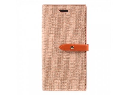 Pouzdro / kryt pro iPhone XS / X - Mercury, Milano Diary ORANGE/ORANGE