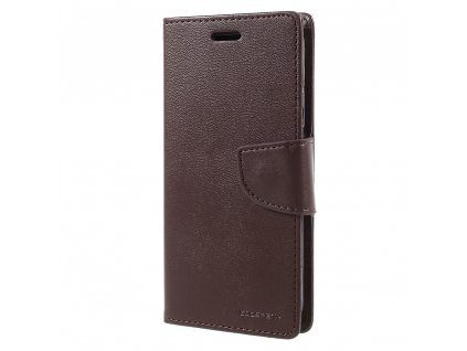 Pouzdro / kryt pro iPhone XS / X - Mercury, Bravo Diary BROWN