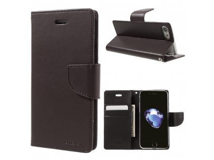Pouzdro / kryt pro iPhone 7 / 8 - Mercury, Bravo Diary BROWN