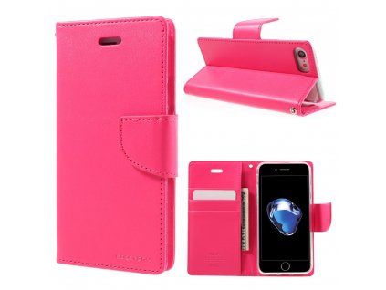 Pouzdro / kryt pro iPhone 7 / 8 - Mercury, Bravo Diary HOTPINK