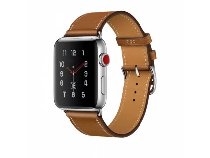 Kožený pásek / řemínek pro Apple Watch 42mm / 44mm - Tech-Protect, Herms Brown