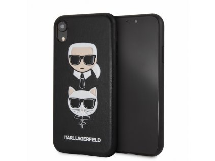 Ochranný kryt pro iPhone XR - Karl Lagerfeld, Choupette Back Black