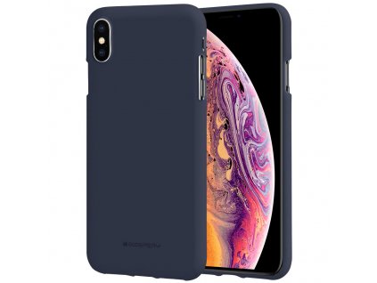 Ochranný kryt pro iPhone XS MAX - Mercury, Soft Feeling Midnight Blue