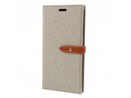 Pouzdro / kryt pro iPhone XS MAX - Mercury, Milano Diary Beige/Brown