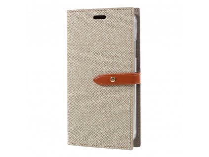 Pouzdro / kryt pro iPhone XR - Mercury, Milano Diary Beige/Brown
