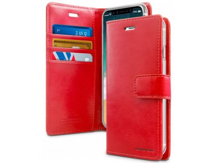 Pouzdro / kryt pro iPhone XS MAX - Mercury, Bluemoon Diary Red