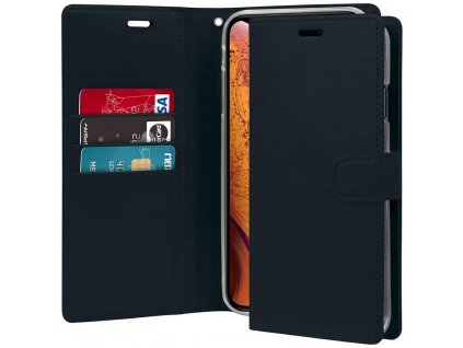 Pouzdro / kryt pro iPhone XS MAX - Mercury, Bluemoon Diary Navy