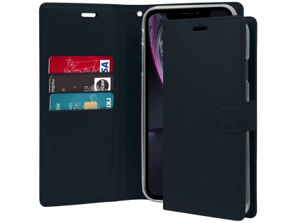 Pouzdro / kryt pro iPhone XR - Mercury, Bluemoon Diary Navy