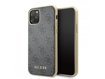 Ochranný kryt na iPhone 11 - Guess, 4G Cover Grey