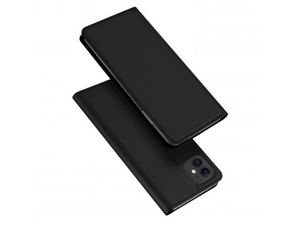 Knížkové pouzdro na iPhone 11 - DuxDucis, SkinPro Black