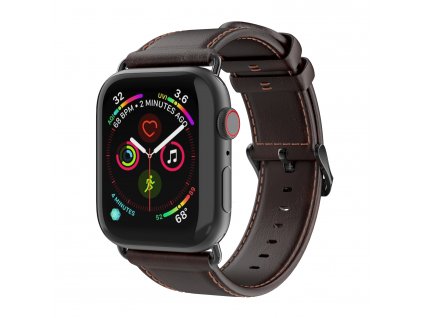 Kožený pásek / řemínek pro Apple Watch 44mm / 45mm / 46mm / 49mm - DuxDucis, Business Coffee