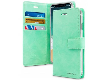 Pouzdro na iPhone 11 Pro - Mercury, Bluemoon Diary MINT