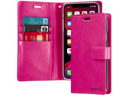 Pouzdro na iPhone 11 - Mercury, Bluemoon Diary HOTPINK