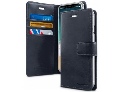 Pouzdro na iPhone 11 - Mercury, Bluemoon Diary NAVY