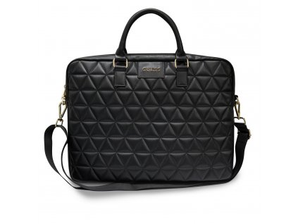 Taška na notebook 15-16" - Guess, Quilted Bag Black