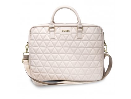 Taška na notebook 15-16" - Guess, Quilted Bag Pink