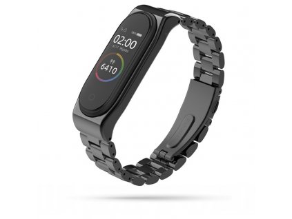 Řemínek pro Xiaomi Mi Band 3 / 4 - Tech-Protect, Stainless Black