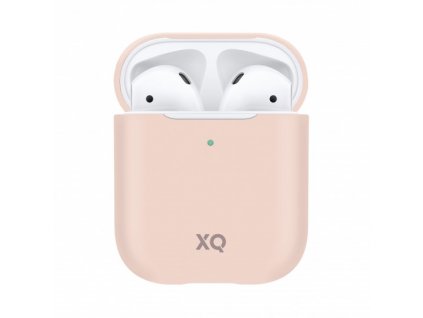 Pouzdro pro sluchátka AirPods - Xqisit, Silicone Case Pink