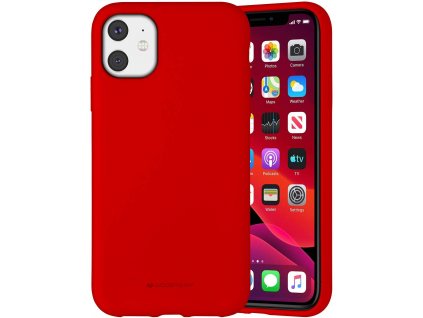 Ochranný kryt pro iPhone 11 - Mercury, Silicone Red