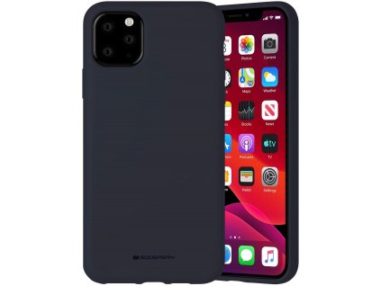 Ochranný kryt pro iPhone 11 Pro MAX - Mercury, Silicone Black