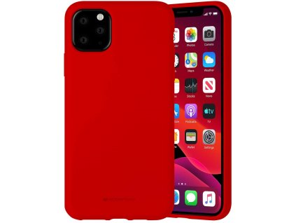 Ochranný kryt pro iPhone 11 Pro MAX - Mercury, Silicone Red