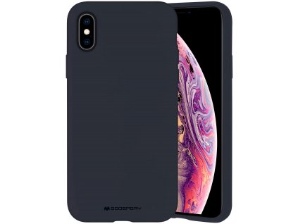 Ochranný kryt pro iPhone XS / X - Mercury, Silicone Navy