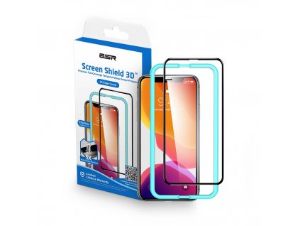 Ochranné tvrzené sklo pro iPhone X / XS / 11 Pro - ESR, Screen Shield 3D (s aplikátorem)