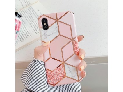 Ochranný kryt pro iPhone 7 / 8 / SE (2020/2022) - Geometric Pink