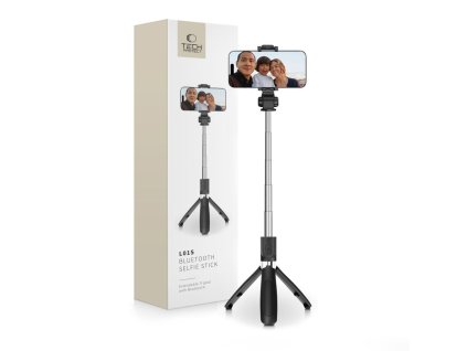 Selfie tyč s Bluetooth ovladačem a stojánkem - Tech-Protect, L01S Selfie Stick Tripod