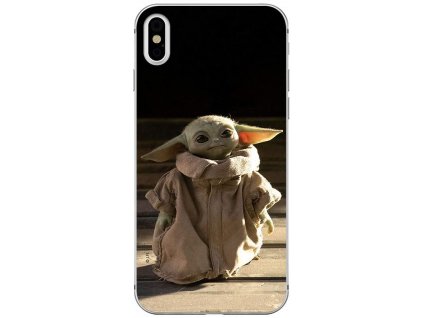Ochranný kryt pro iPhone XS / X - Star Wars, Baby Yoda 001