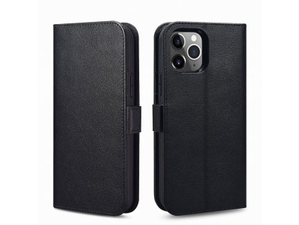 Knížkové pouzdro pro iPhone 12 Pro MAX - iCarer, Detachable 2in1 Black