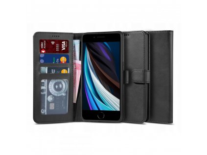Pouzdro pro iPhone 7 / 8 / SE (2020/2022) - Tech-Protect, Wallet 2 Black
