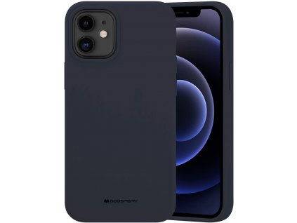 Ochranný kryt pro iPhone 12 mini - Mercury, Silicone Navy