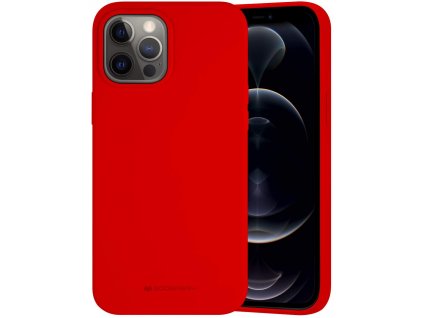 Ochranný kryt pro iPhone 12 Pro MAX - Mercury, Silicone Red