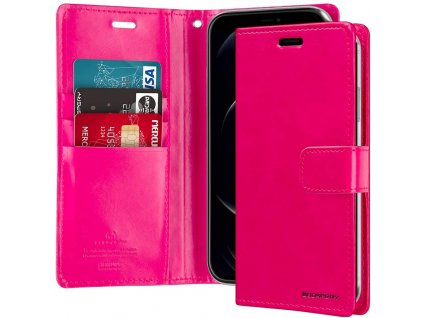 Knížkové pouzdro na iPhone 12 Pro MAX - Mercury, Bluemoon Diary HotPink