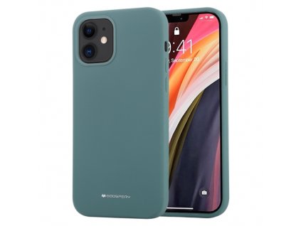 Ochranný kryt pro iPhone 12 mini - Mercury, Silicone Green